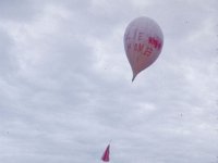 Meteorological balloon launch.